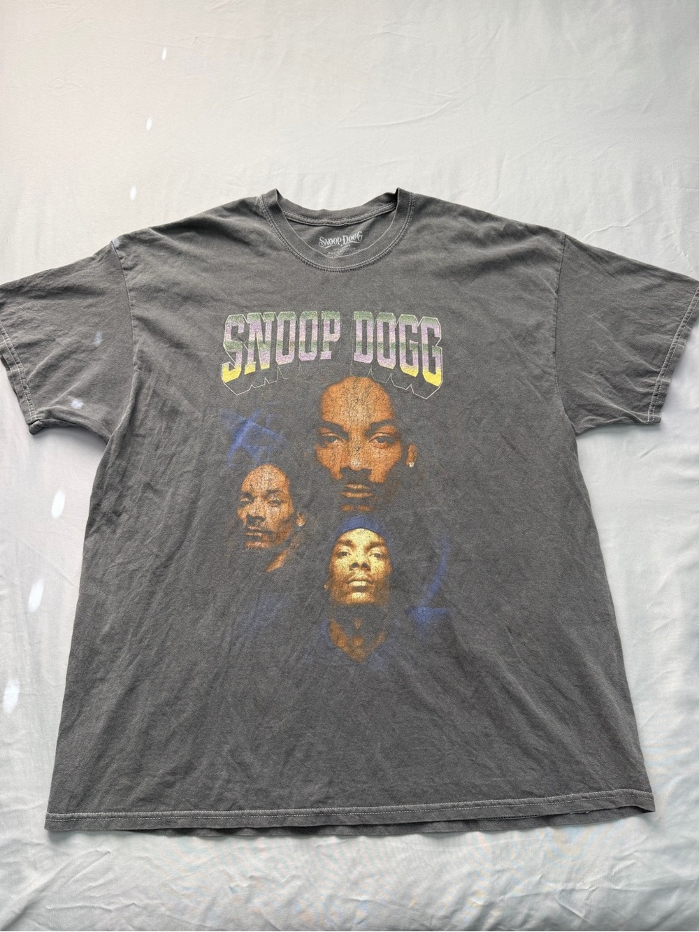 Snoop Dogg Charcoal Graphic Short-Sleeve Tee